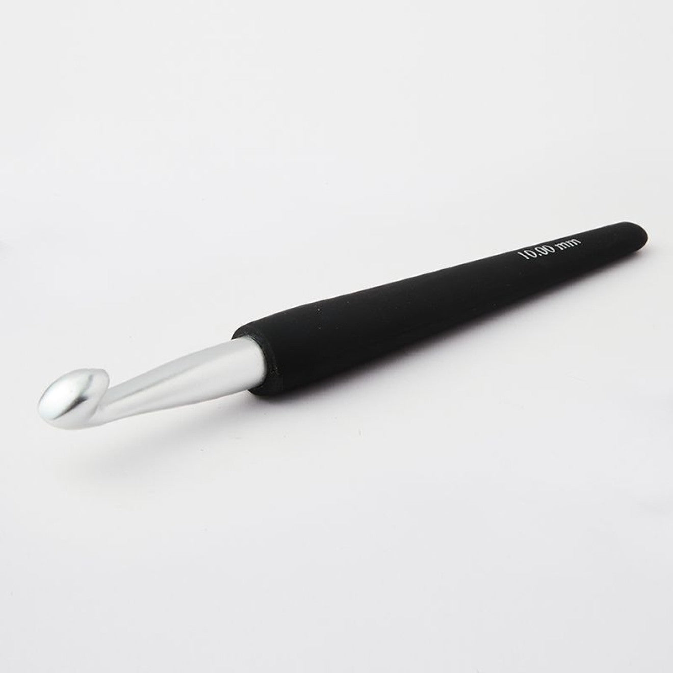 KnitPro Häkelnadel mit Softgriff 6,50 mm silber