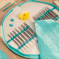 KnitPro Set austauschbare Nadelspitzen Mindful 3,00 - 12,00 mm 60 cm, 80 cm, 100 cm englisch