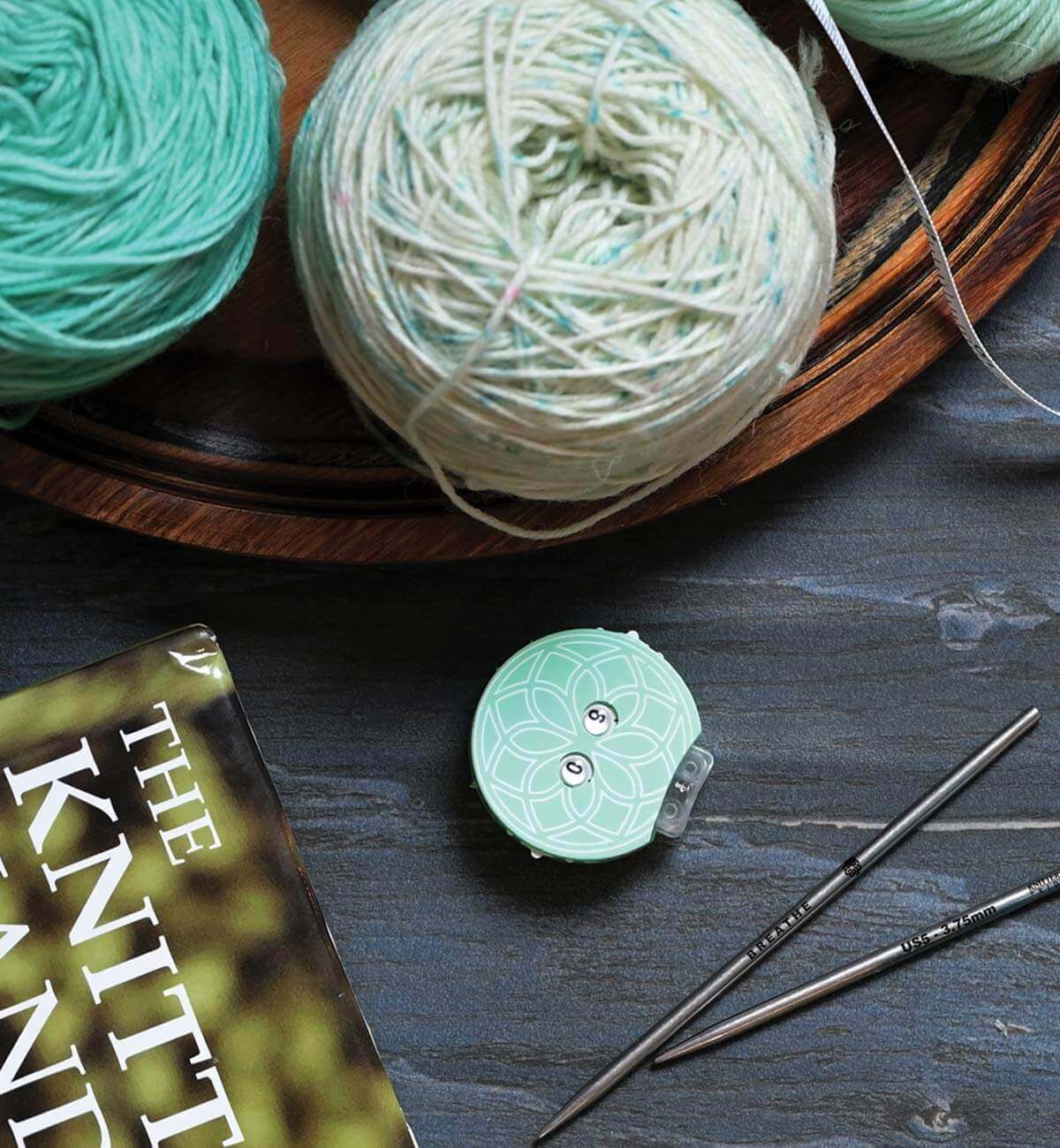 KnitPro Reihenzähler blaugrün