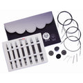 KnitPro Nadelset Deluxe auswechelbare Nadelspitzen Karbonz, 7 Paar 3,00 - 6,00 mm