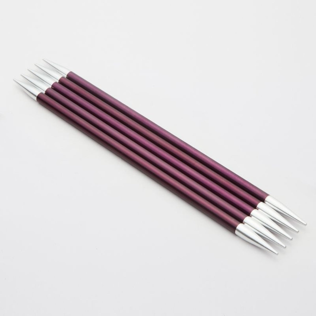 KnitPro Nadelspiel ZING 6,00 mm 15 cm purpur 5 St