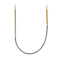 KnitPro Zing Rundstricknadel kurz 2,25 mm 25 cm bernstein