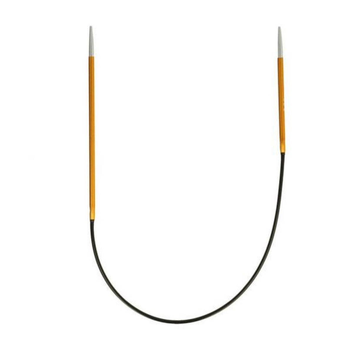 KnitPro Zing Rundstricknadel kurz 2,25 mm 25 cm bernstein