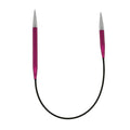 KnitPro Zing Rundstricknadel kurz 5,00 mm 25 cm rubin
