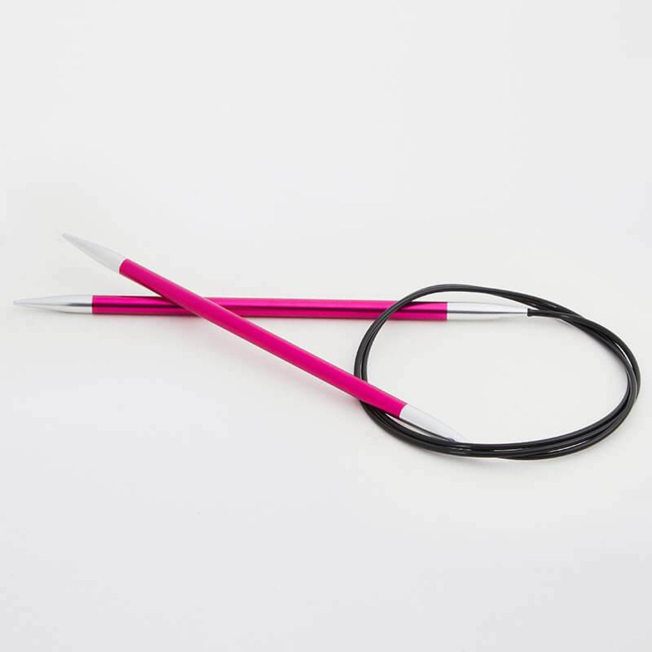 KnitPro Rundstricknadel ZING 5,00 mm 120 cm rubin