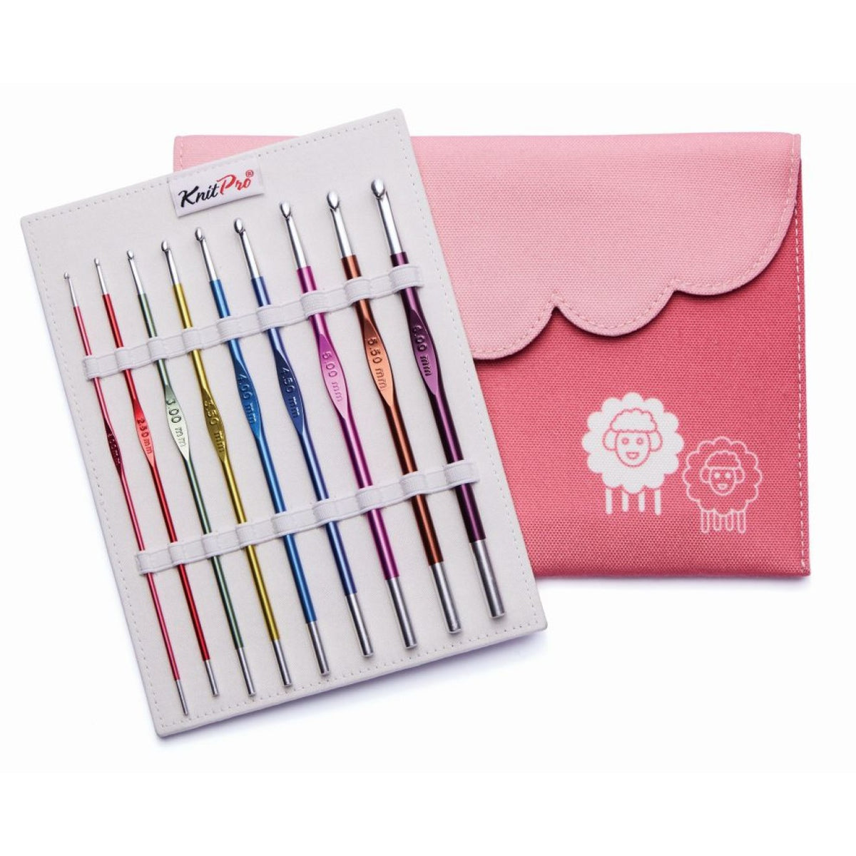 KnitPro Nadelset Häkelnadeln ZING Alu  2,0 2,5 3,0 3,5 4,0 4,5 5,0 5,5 6,0 mm