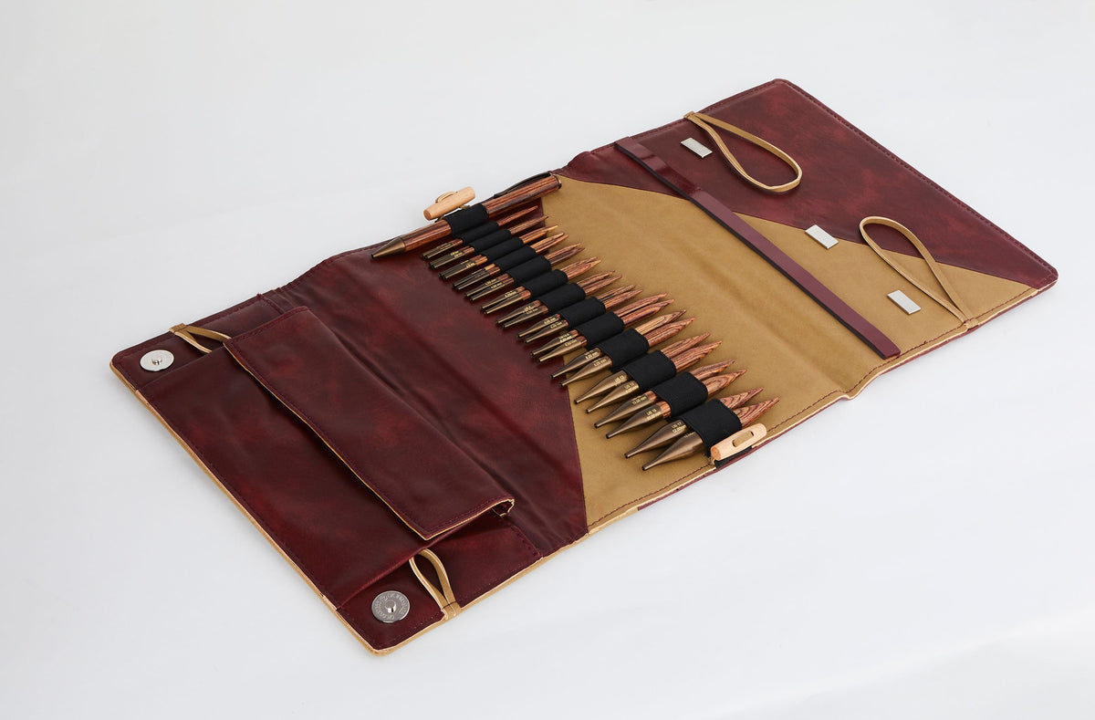KnitPro Nadelset Grande Special auswechselbare Nadelspitzen Ginger Holz 10 cm 3,25 - 12,00 mm