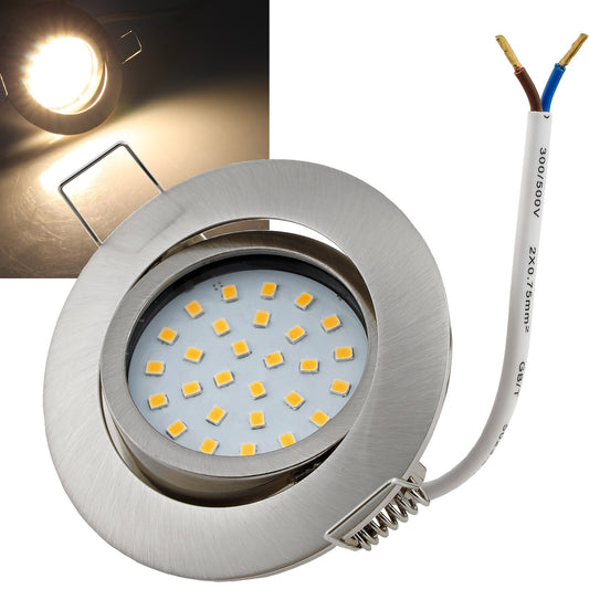 LED Einbauleuchte 4Watt, warmweiß Ø82mm, 330Lm, 2900k, schwenkbar