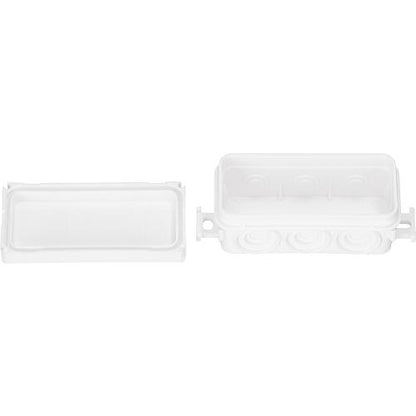 10x EGB AP-Verbindungsdose 89x42x37mm reinweiß
