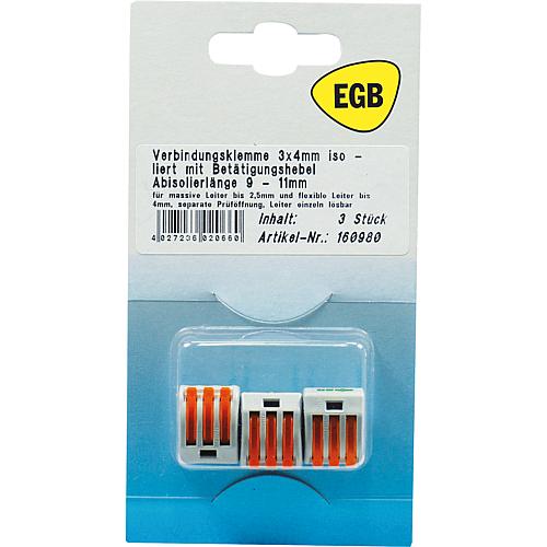 SB WAGO Verbindungsklemme 3x4mm (3 Stk.)
