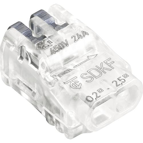 100x EGB Steckklemmen SDKF 2 transp./anthrazit
