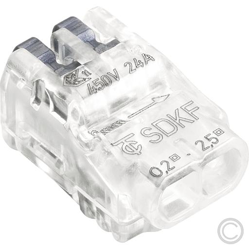 EGB Steckklemmen SDKF 2 transp./anthrazit