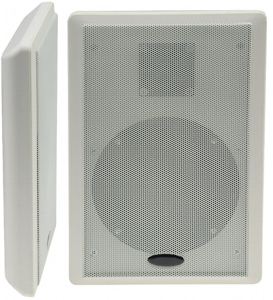 Flatpanel-Lautsprecher, 40W, weiß Surround, 4 Ohm, 86dB, 2-Wege, Paar