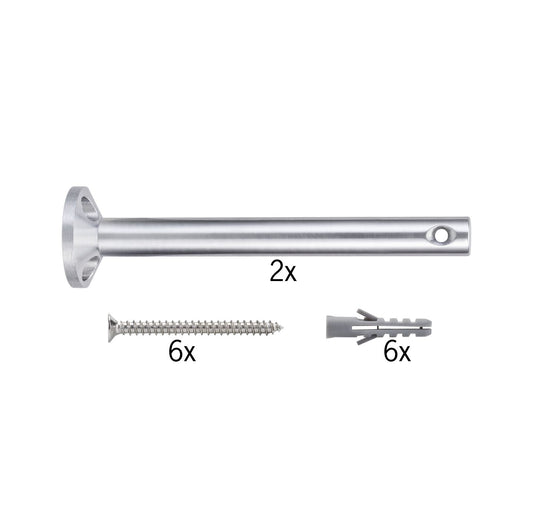 Paulmann Wire System L&E Umlenker/Abhängung zum Aufschrauben 1 Paar 165mm Chrom Met