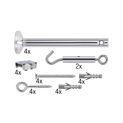 Paulmann Wire System Light&Easy Spann-Montageset 4 Umlenker 165mm Chrom Metall