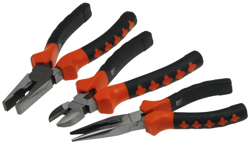 Zangen-Set "ProGrip", 3-teilig Kombi/Spitzzange, Seitenschneider
