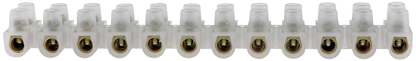 Lüsterklemmen für 1,5-2,5mm², 12 Klemmen Messingeinsatz, transparent