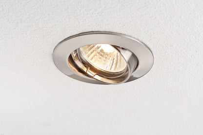 Paulmann Premium EBL schwenkbar max. 50W 12V GU5,3 51mm Eisen gebürstet/Alu Zink