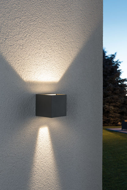 Paulmann Special ABL Set Cybo LED 2x3W 230V IP65 eckig 80x80mm Grau Alu