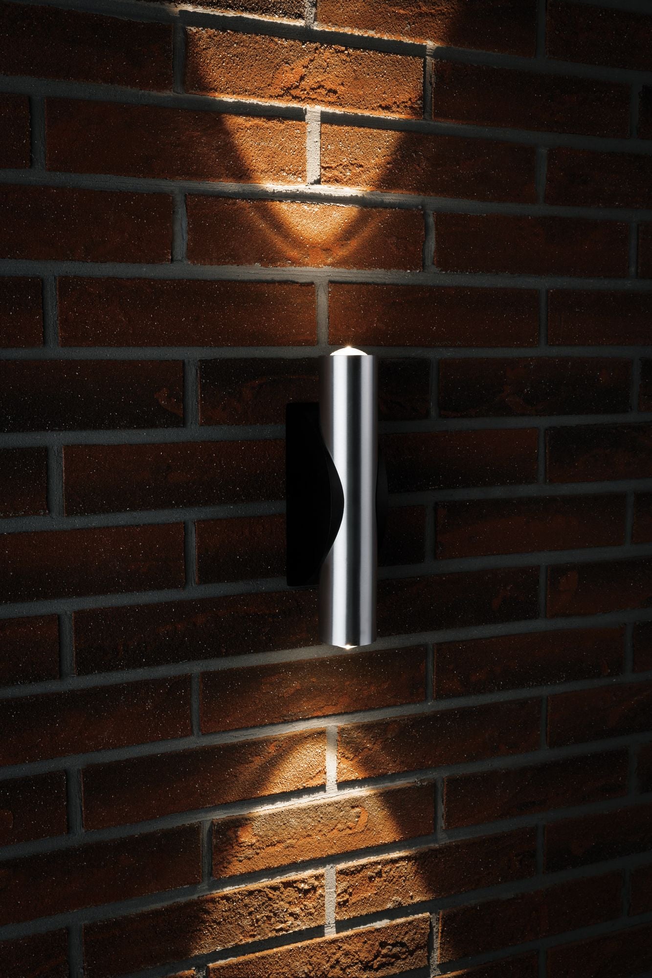 Paulmann ABL Set 2Flame LED 2x3,2W 230V IP44 rund Schwarz/Alu gebürstest Alu
