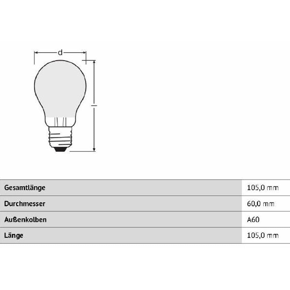 Osram PARATHOM Retrofit CLASSIC A ADVANCED 6,5W  milchig