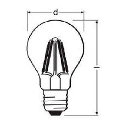 Osram PARATHOM Retrofit CLASSIC A ADVANCED   klar / transparent