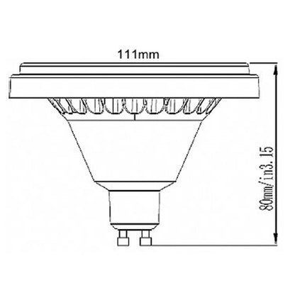 Deko-Light LED ES111 3000K 12W Grau