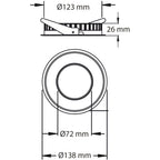 Deko-Light TD26 I 10W Silber