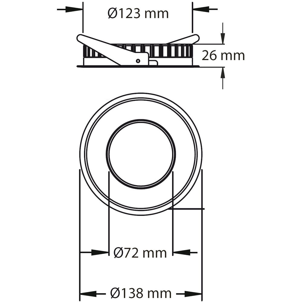 Deko-Light TD26 I 10W Silber