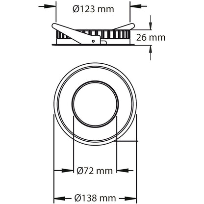 Deko-Light TD26 I 10W Silber