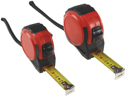 Rollen-Maßband, 5m mit Aufroller und Gürtelclip