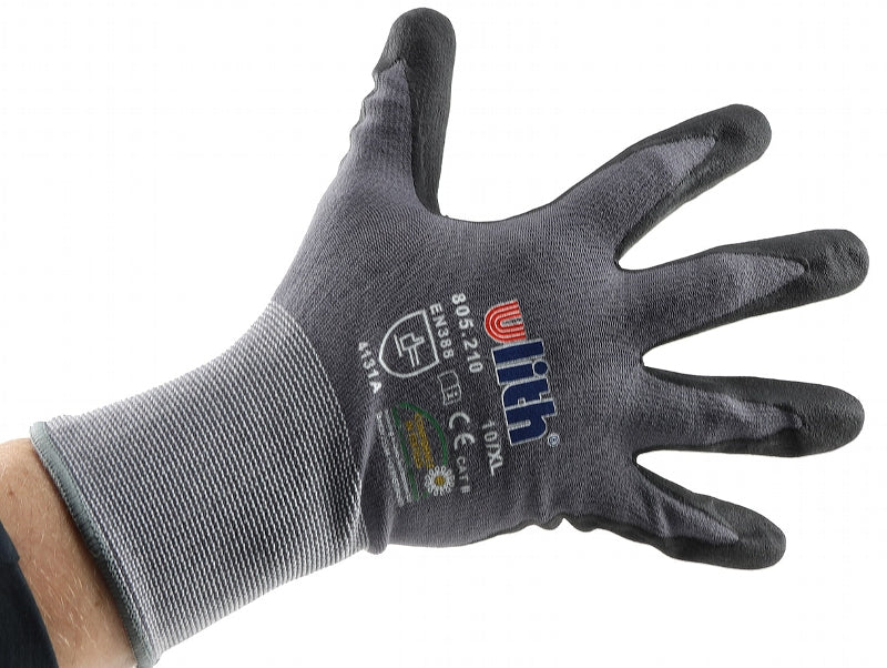 Profi Arbeits-Handschuhe mit Kautschuk- Beschichtung, Ökotex 100, Größe 11
