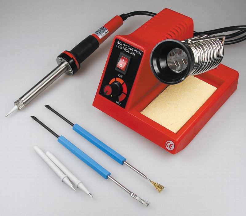Lötstation "CT-LSK" regelbar 100-450°C 230V/58W, mit 2 Spitzen + 2 Tools