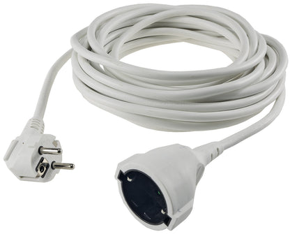 Schutzkontakt-Verlängerung, 10m, weiß H05VV-F3G 1,5mm² 16A/250V