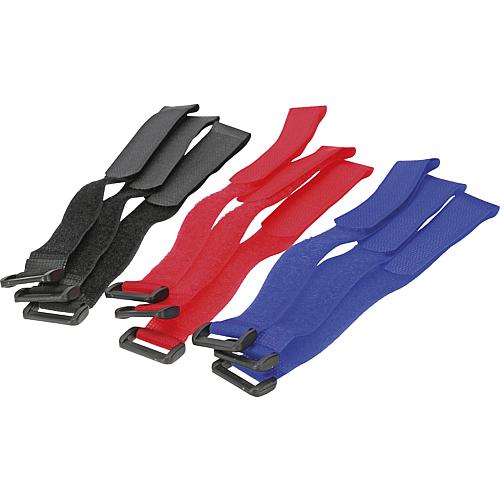 EGB Klettstreifen mit Schnalle, 9er Set - 25cm