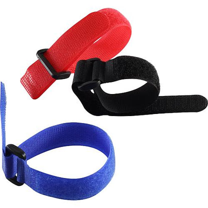 EGB Klettstreifen mit Schnalle, 9er Set - 25cm