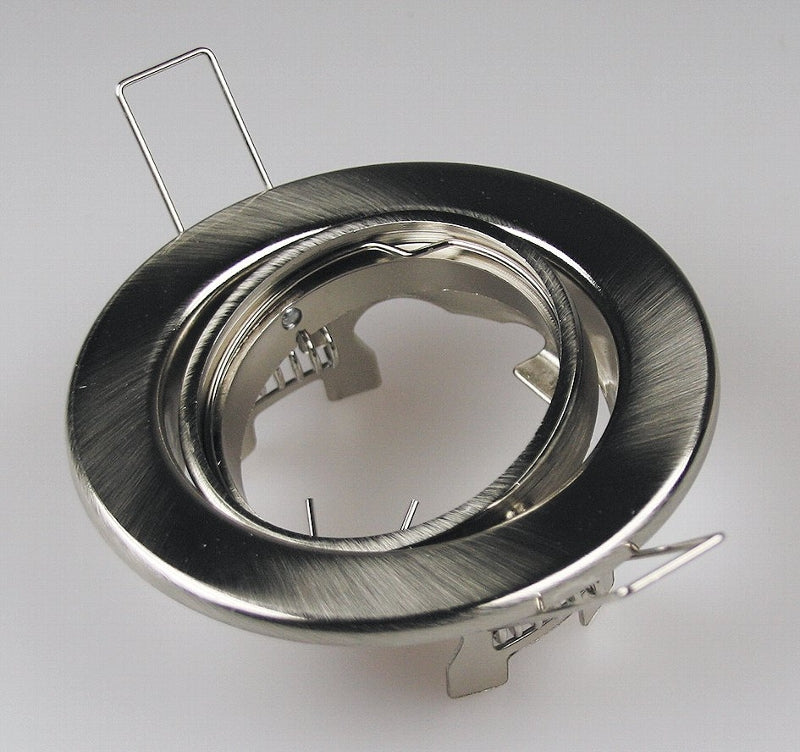 Decken-Einbaustrahler "SR90" chrom-matt schwenkbar, Ø 88mm, für 50mm Lampen
