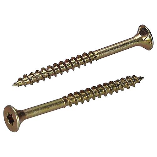 100x Senkkopf-Spanplattenschrauben T25 6,0x70
