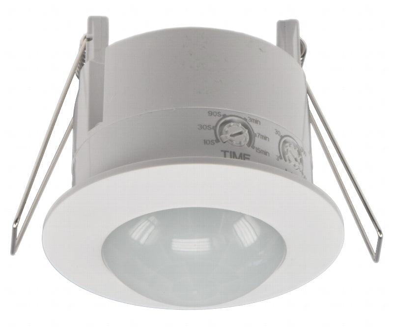 Decken-Einbau-Bewegungsmelder 360° LED geeignet, 6m Detektion, weiß
