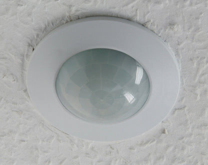 Decken-Einbau-Bewegungsmelder 360° LED geeignet, 6m Detektion, weiß