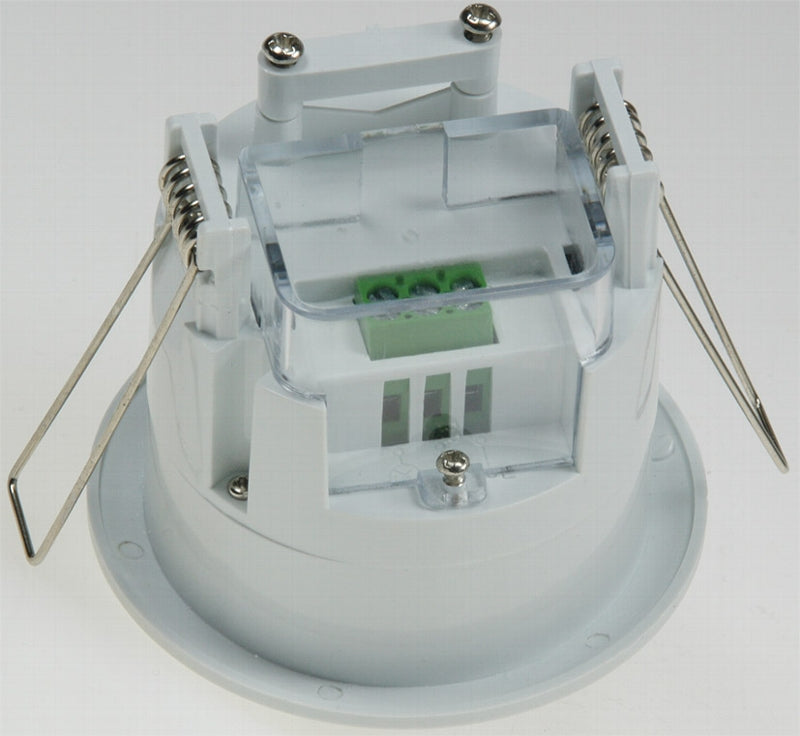 Decken-Einbau-Bewegungsmelder 360° LED geeignet, 6m Detektion, weiß