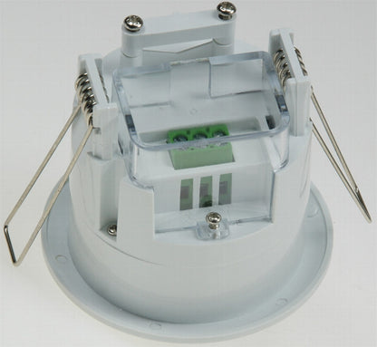 Decken-Einbau-Bewegungsmelder 360° LED geeignet, 6m Detektion, weiß