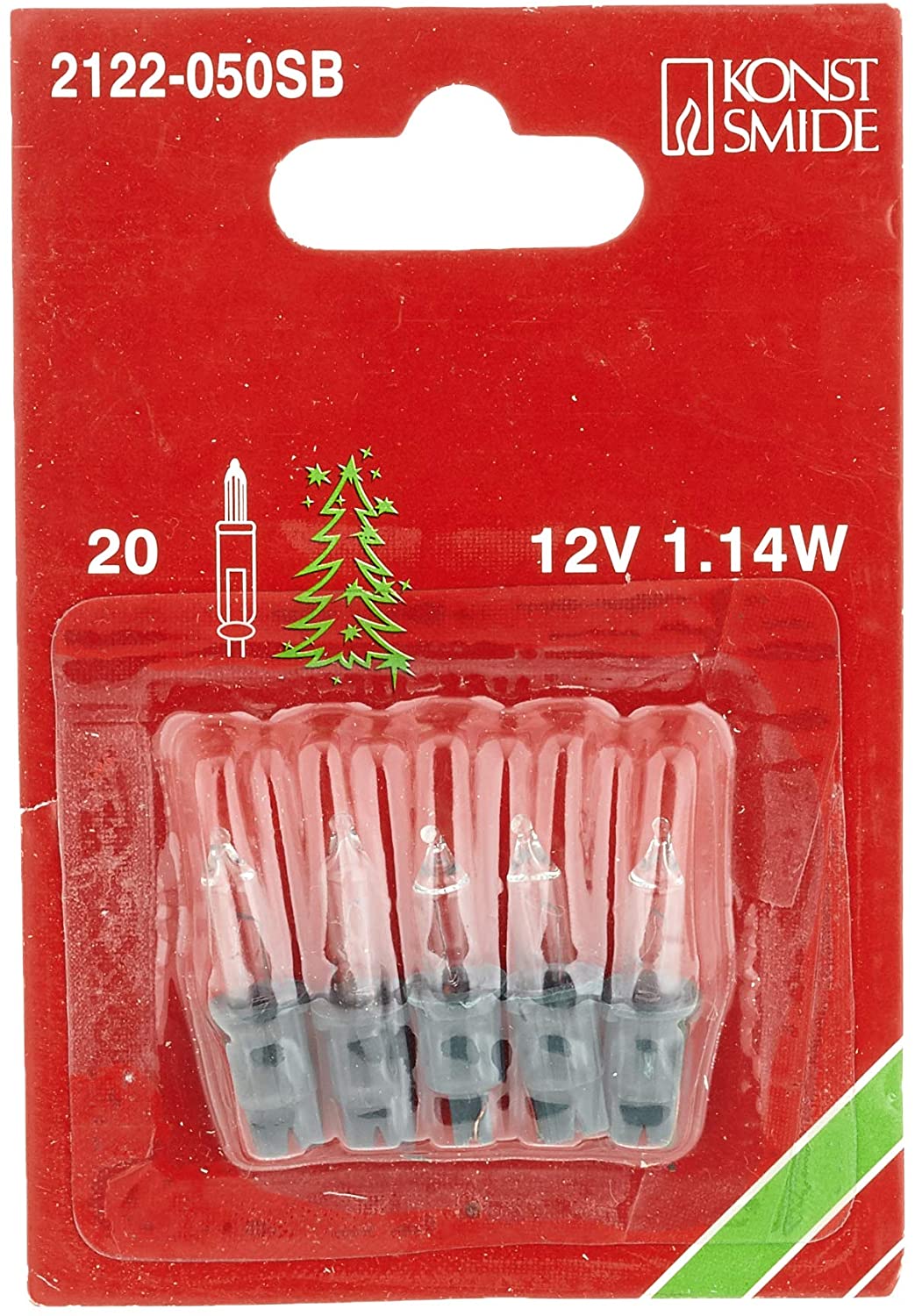 5x Ersatzlämpchen 12V klar 2122-050SB