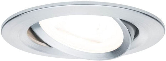 Paulmann EBL Set Nova rd schw LED 3stepdim 1x6,5W 230V GU10 51mm Alu gedreht/Alu