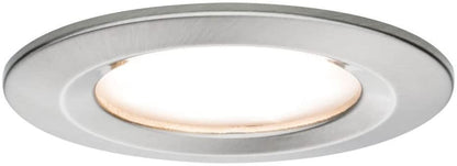 Paulmann EBL Set Nova Coin rund starr LED 1x6,5W 2700K 230V Eisen geb/Alu