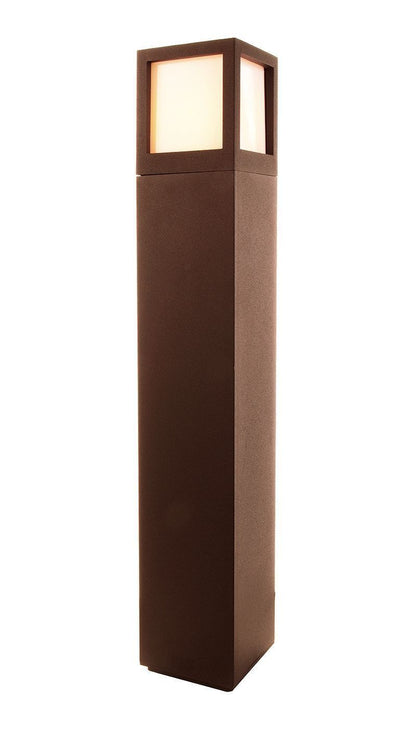 Stehleuchte Facado B braun LED Aluminium 65cm E27 Außenleuchte Garten IP44