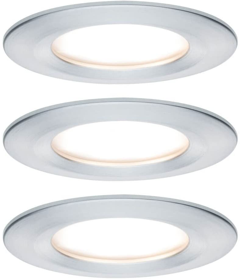 Paulmann EBL Set Nova Coin rund starr LED 3x6,5W 2700K 230V Alu ged/Alu