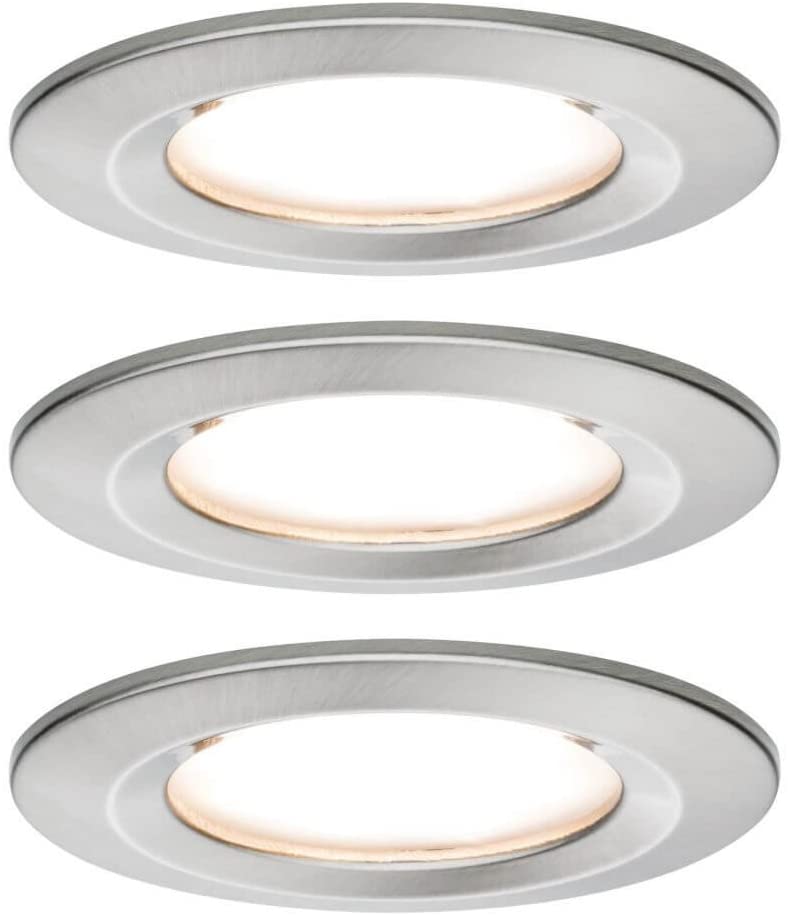 Paulmann EBL Set Nova Coin 3-stepdim rd starr LED 3x6,5W 2700K 230V Eisen geb/Alu