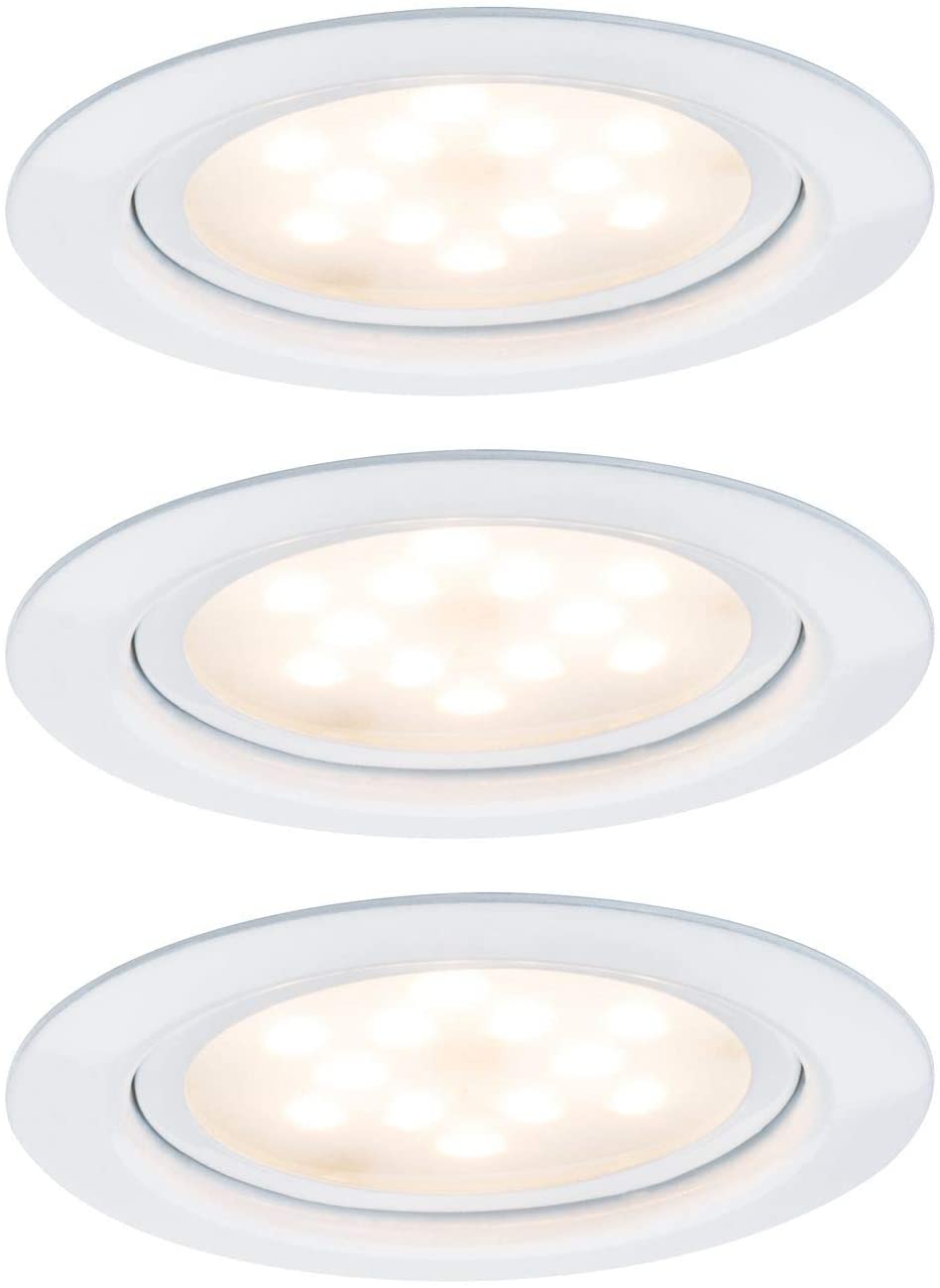 Paulmann Möbel EBL Set LED 3x4,5W 12VA 230V/350mA 65mm Weiß/Metall