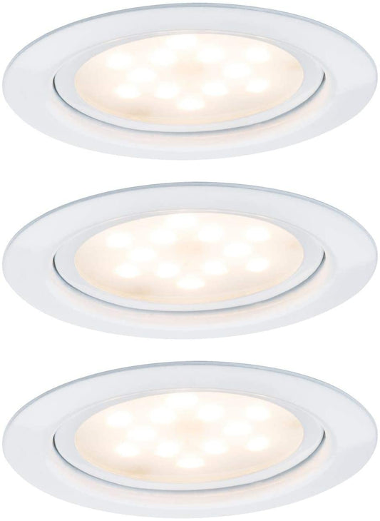 Paulmann Möbel EBL Set LED 3x4,5W 12VA 230V/350mA 65mm Weiß/Metall